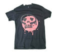 Pink Spray Skull Shirt